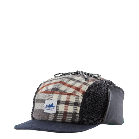 Patagonia Range Earflap Cap Catch Ink Black - The Sporting Lodge