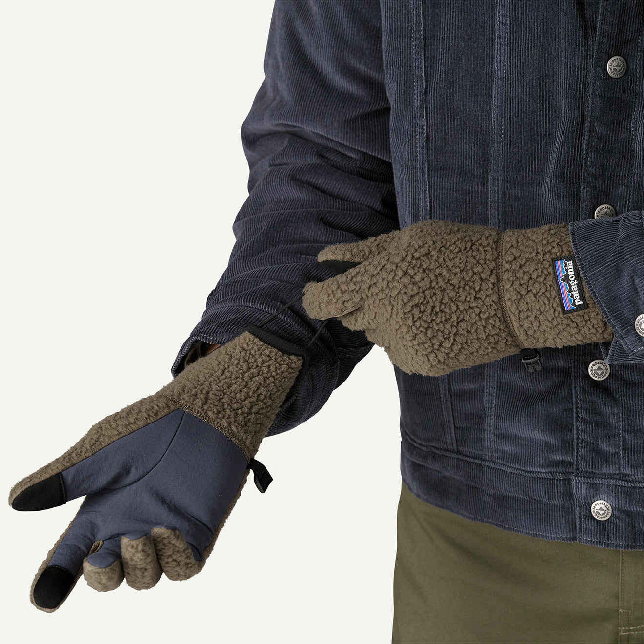 Patagonia Retro Pile Fleece Gloves Marlow Brown - The Sporting Lodge
