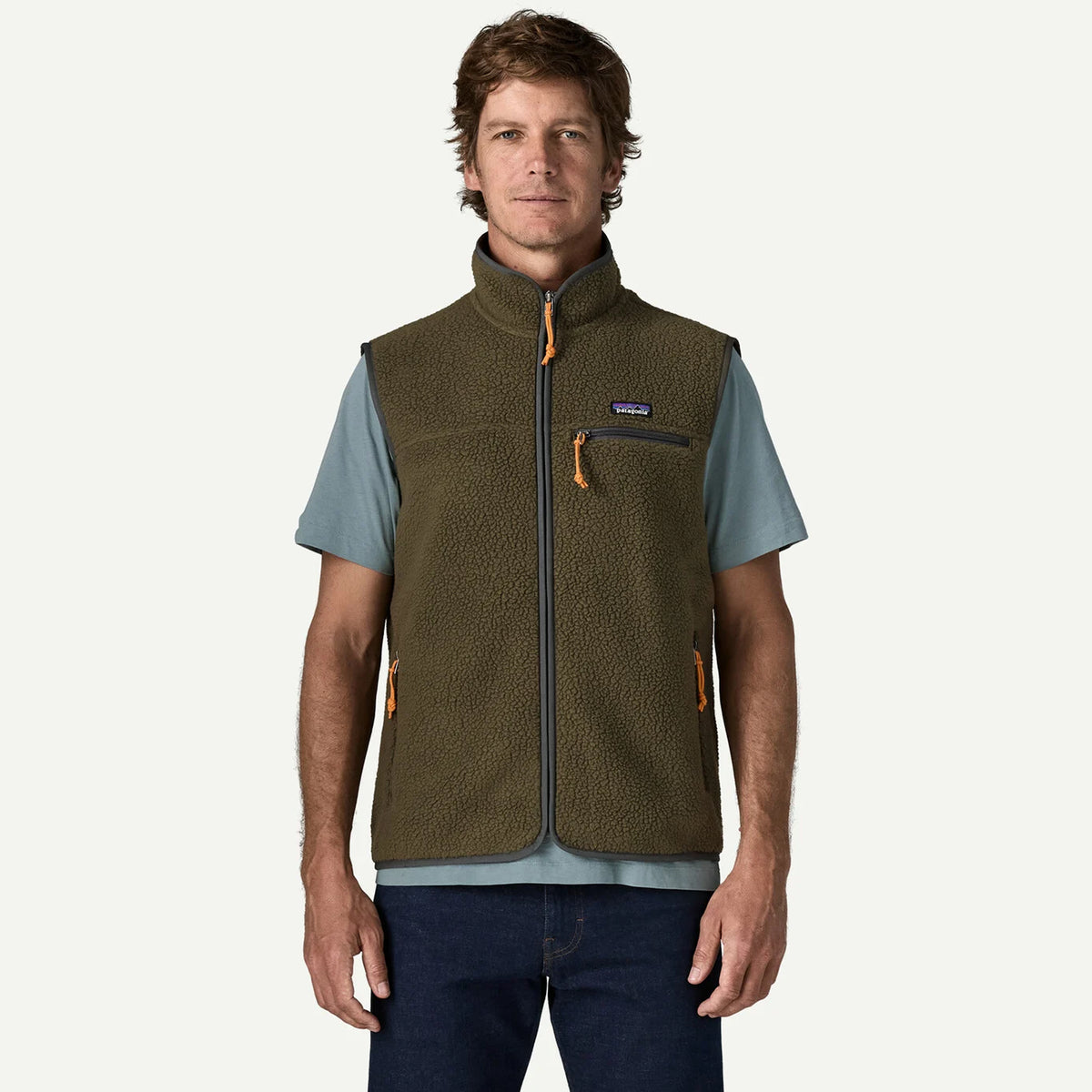 Patagonia Retro Pile Fleece Vest Basin Green