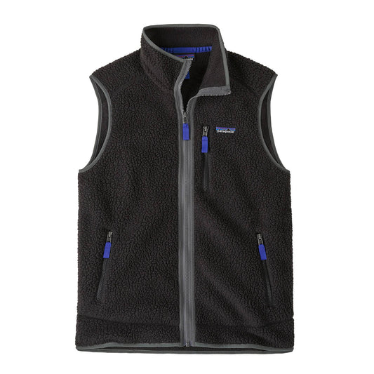 Patagonia Retro Pile Fleece Vest Black / Forge Grey - The Sporting Lodge