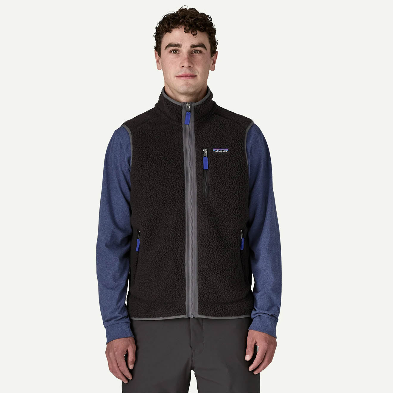 Patagonia Retro Pile Fleece Vest Black / Forge Grey