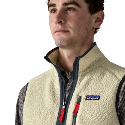 Patagonia Retro Pile Fleece Vest Pelican w/Smolder Blue