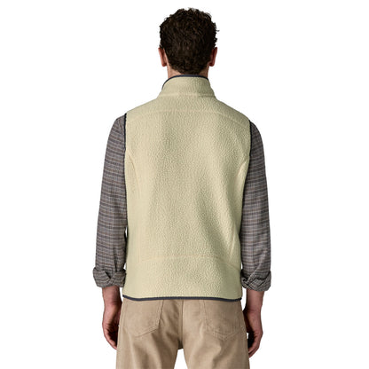 Patagonia Retro Pile Fleece Vest Pelican w/Smolder Blue