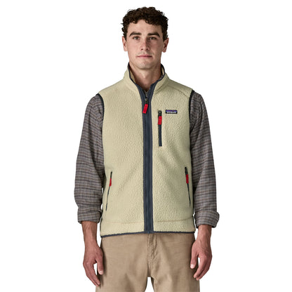 Patagonia Retro Pile Fleece Vest Pelican w/Smolder Blue