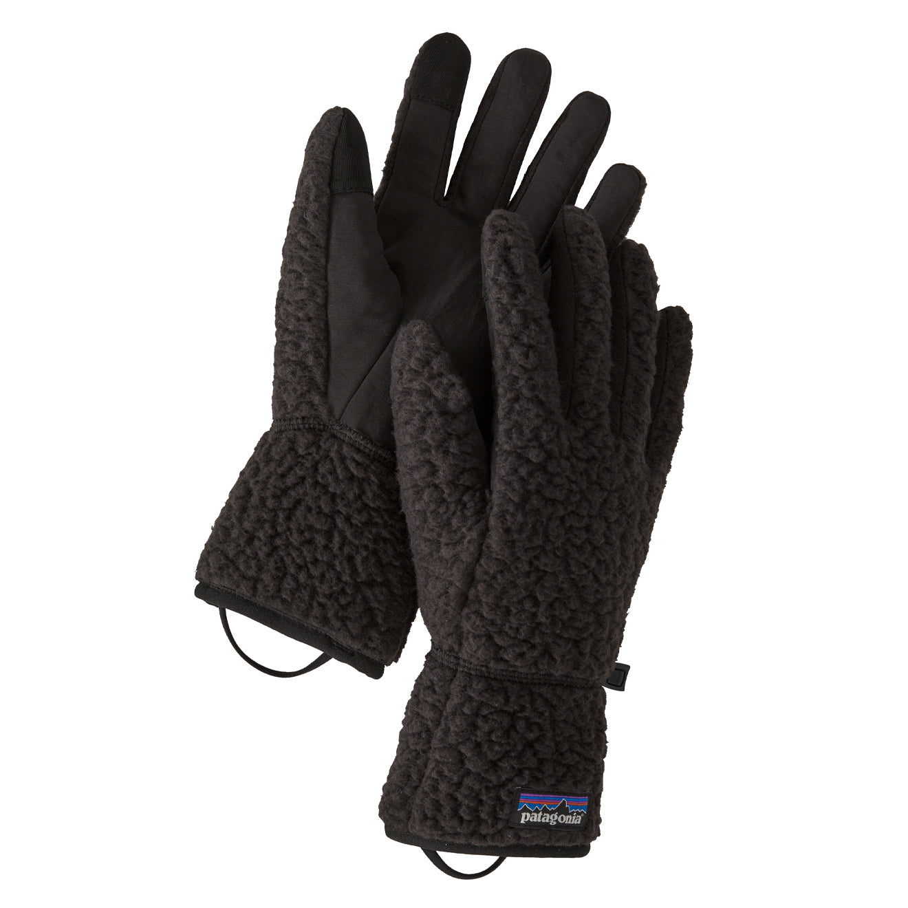 Patagonia Retro Pile Gloves Black - The Sporting Lodge