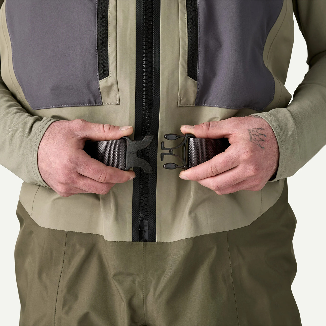 Patagonia Secure Stretch Wading Belt Basin Green - The Sporting Lodge