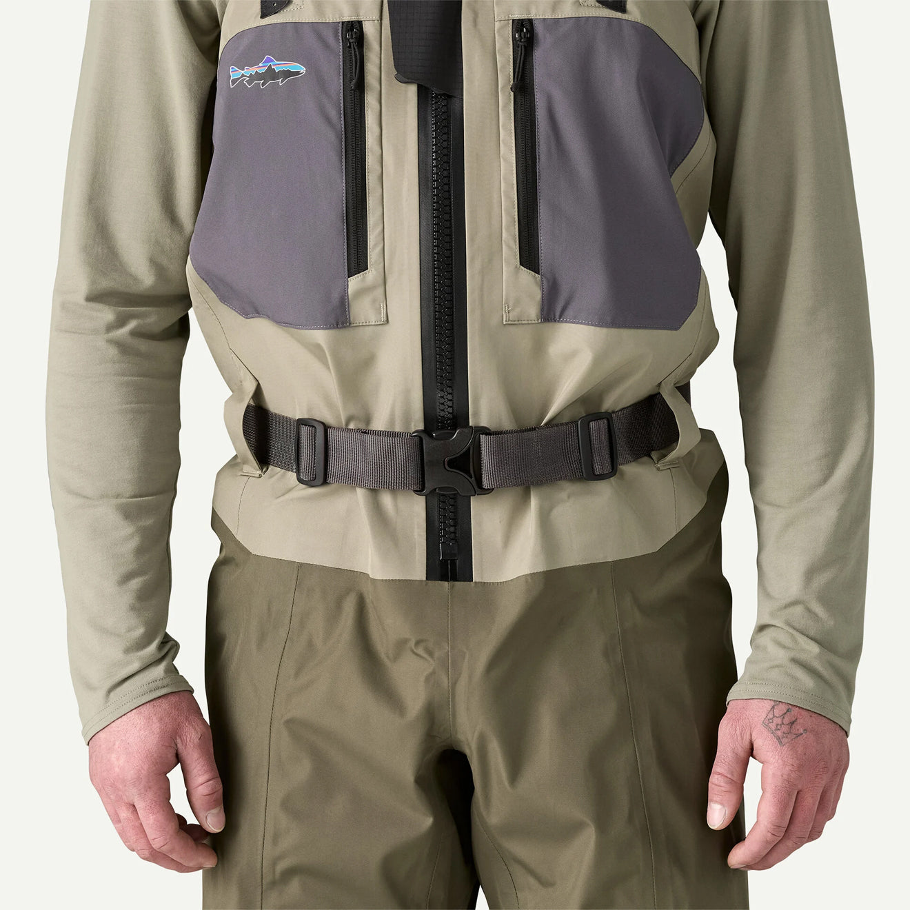 Patagonia Secure Stretch Wading Belt Basin Green - The Sporting Lodge