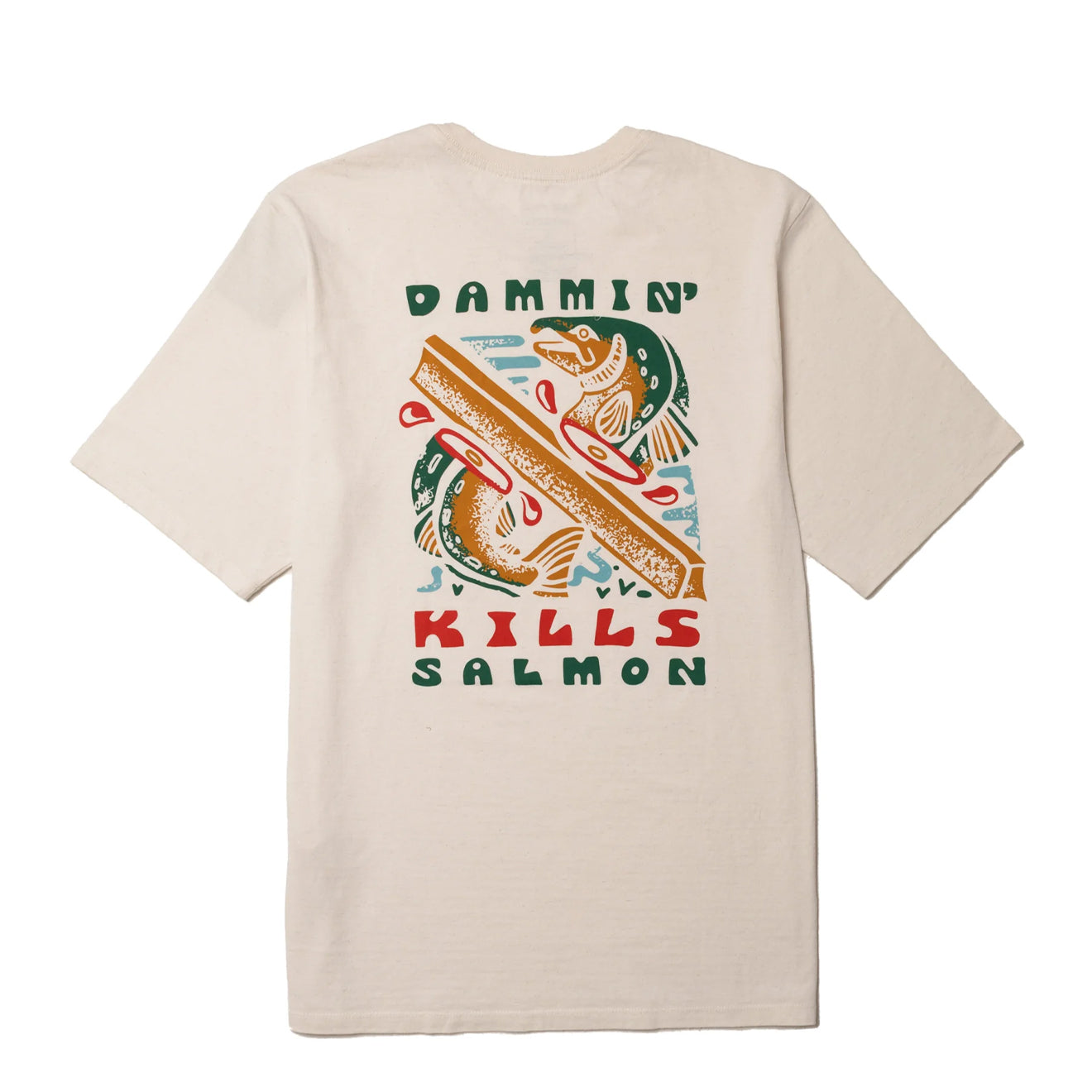 Patagonia Take a Stand Responsibili-Tee Dammin' Kills / Birch White - The Sporting Lodge