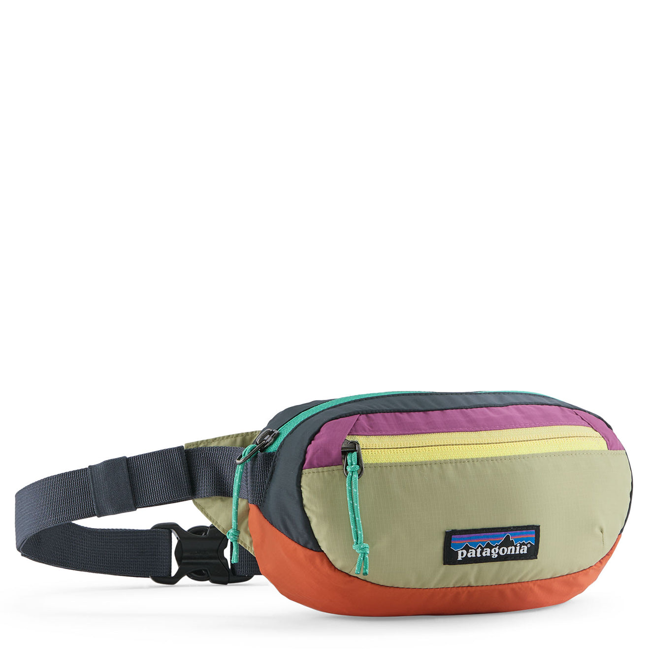 Patagonia Terravia Mini Hip Pack Patchwork Gumtree Green - The Sporting Lodge