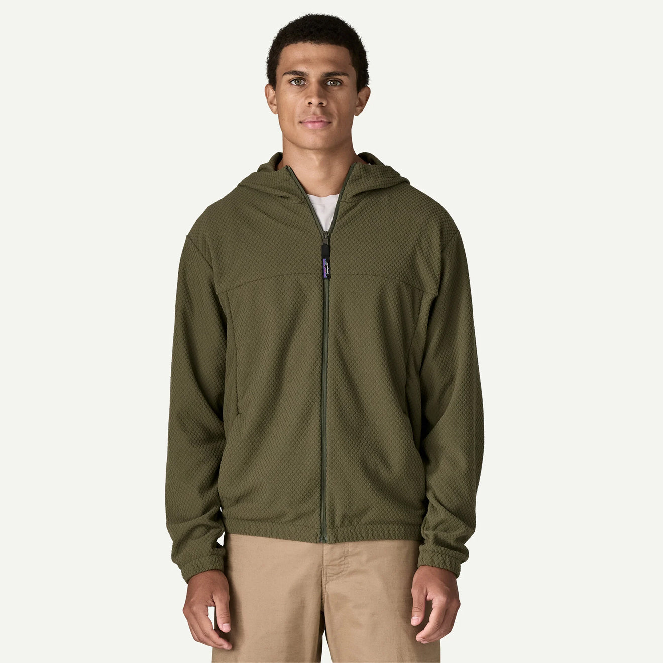 Patagonia Textured Fleece Hoody Black - The Sporting Lodge
