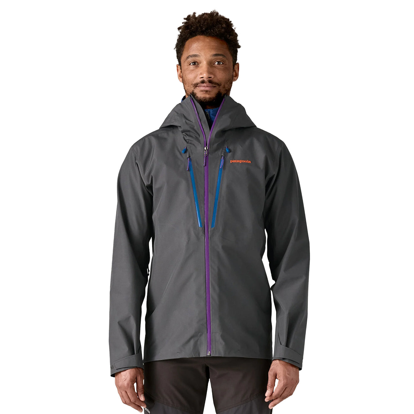 Patagonia Triolet Jacket Forge Grey w/P6 Blue