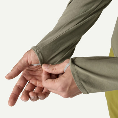 Patagonia Tropic Comfort Natural Sun Crewneck Smolder Blue - The Sporting Lodge