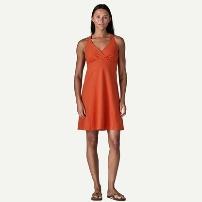 Patagonia Womens Amber Dawn Dress Butterfly Geo Weathered Stone
