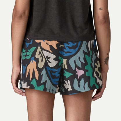 Patagonia Womens Baggies Shorts 5 in. Kaleido Black
