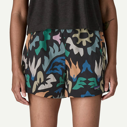 Patagonia Womens Baggies Shorts 5 in. Kaleido Black