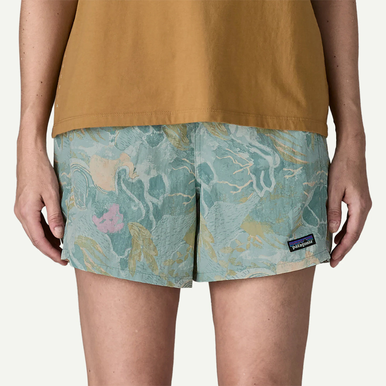 Patagonia Womens Baggies Shorts 5 in. Moon Tripper Virtually Blue