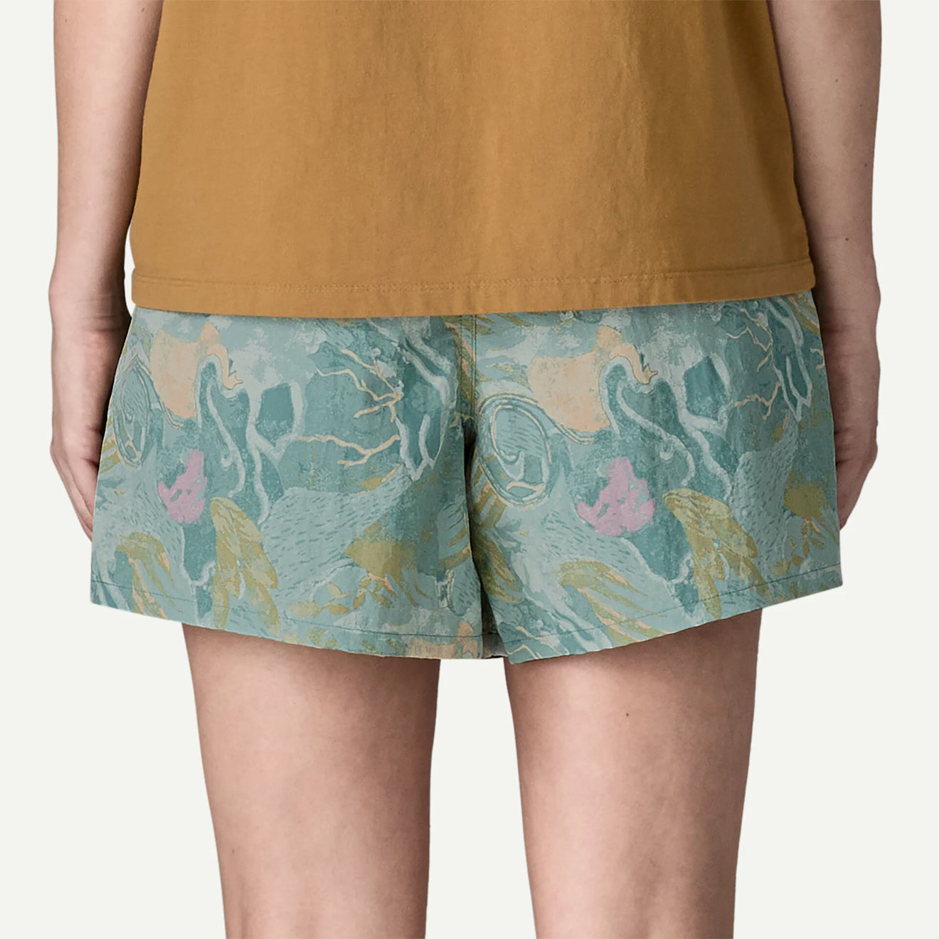 Patagonia Womens Baggies Shorts 5 in. Moon Tripper Virtually Blue