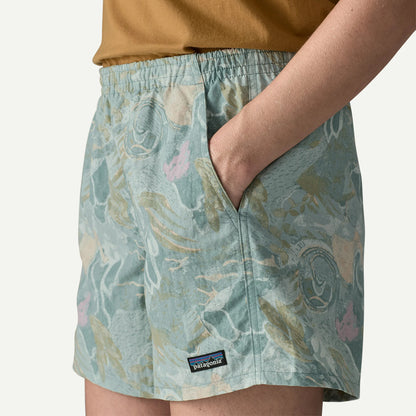 Patagonia Womens Baggies Shorts 5 in. Moon Tripper Virtually Blue