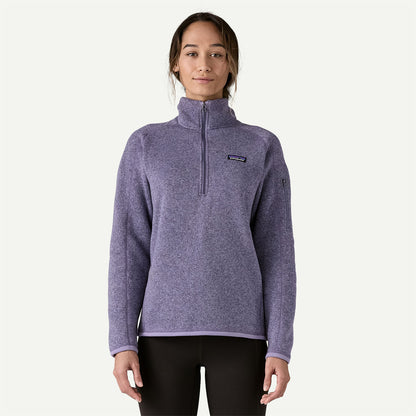 Patagonia Womens Better Sweater 1/4 Zip Concrete Purple - The Sporting Lodge