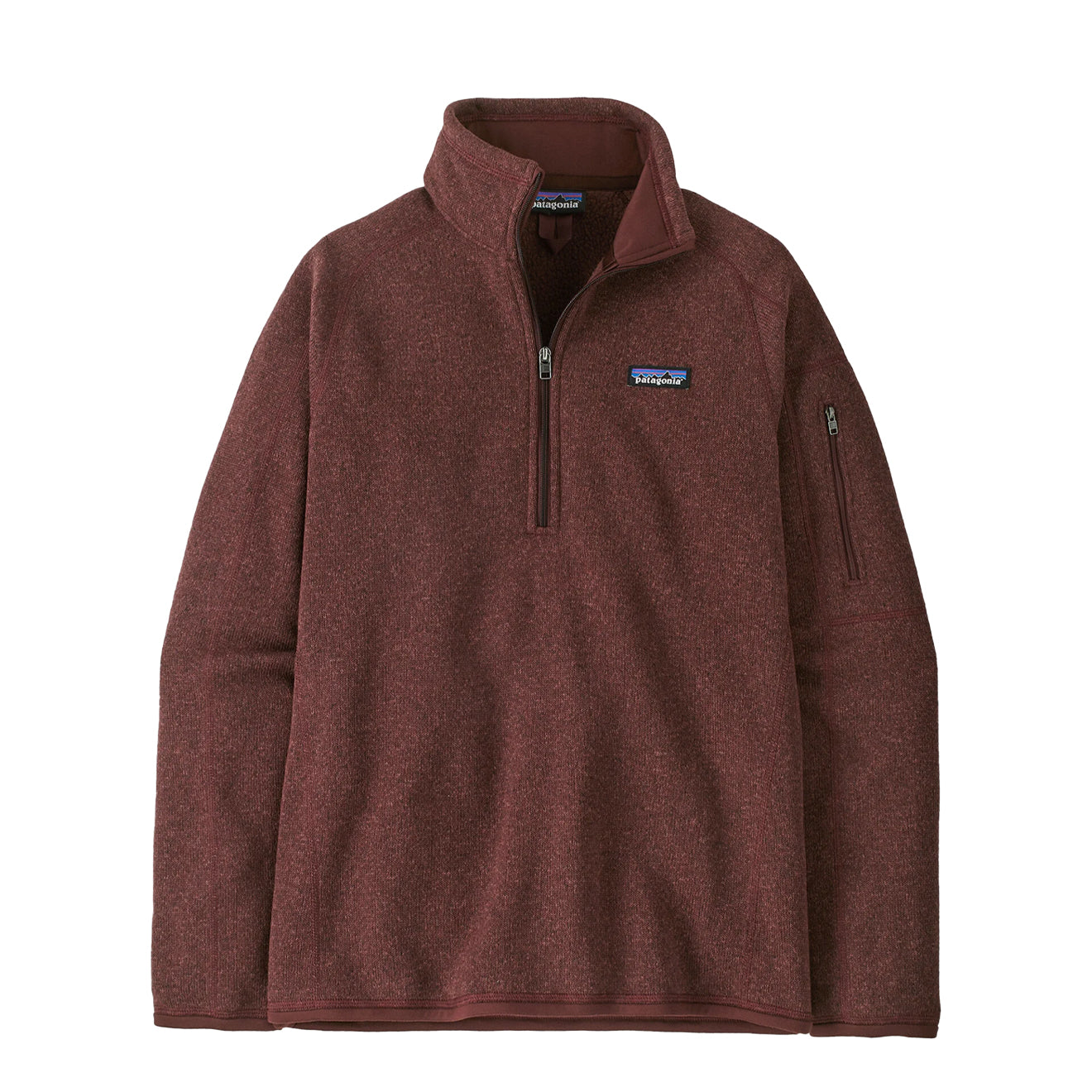 Patagonia Womens Better Sweater 1/4 Zip Fleece Dark Ruby