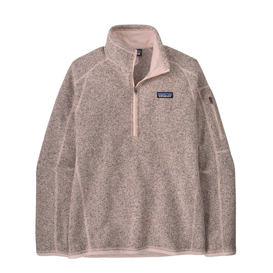 Patagonia Womens Better Sweater 1/4 Zip Fleece Pink Frost