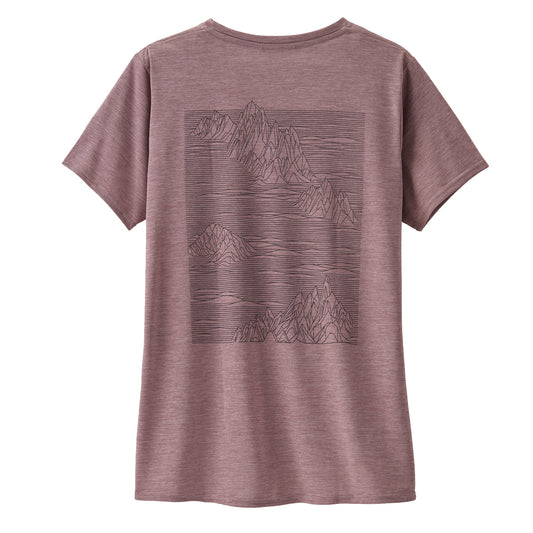 Patagonia Womens Cap Cool Daily Graphic Shirt Strataspire / Stormy Mauve X-Dye - The Sporting Lodge