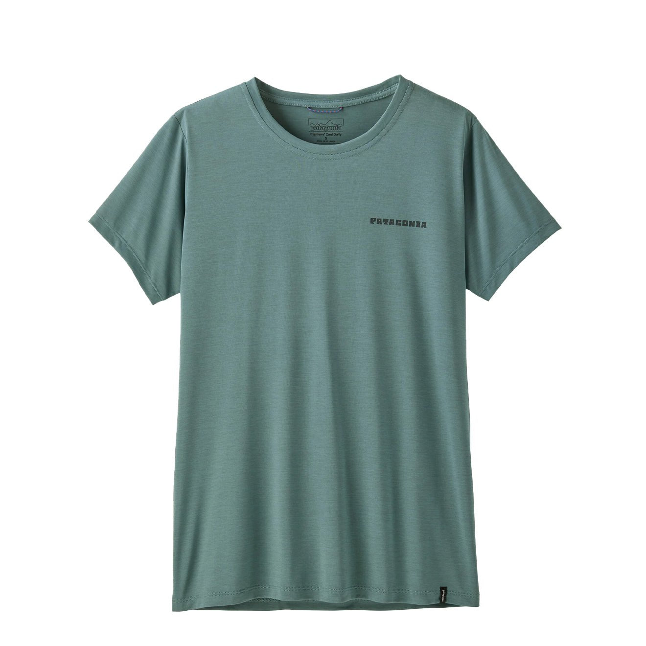 Patagonia Womens Cap Cool Daily Shirt Mother Rays Blue Sage Light Blue Sage X - Dye
