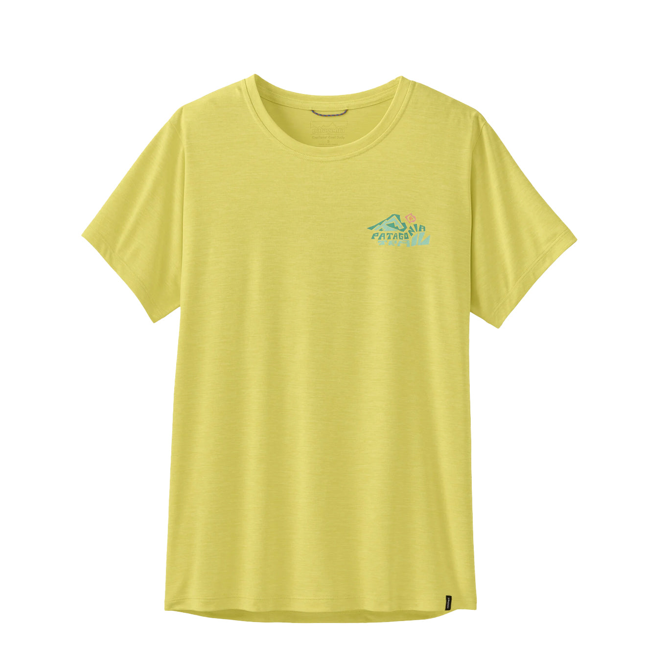 Patagonia Womens Cap Cool Daily Shirt Trailcheck Lemon Zest