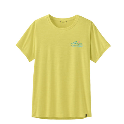 Patagonia Womens Cap Cool Daily Shirt Trailcheck Lemon Zest