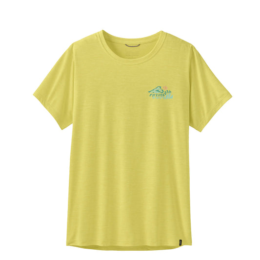Patagonia Womens Cap Cool Daily Shirt Trailcheck Lemon Zest