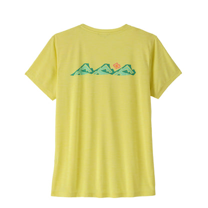 Patagonia Womens Cap Cool Daily Shirt Trailcheck Lemon Zest