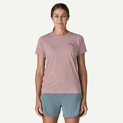 Patagonia Womens Cap Cool Daily Shirt Trailcheck Lemon Zest