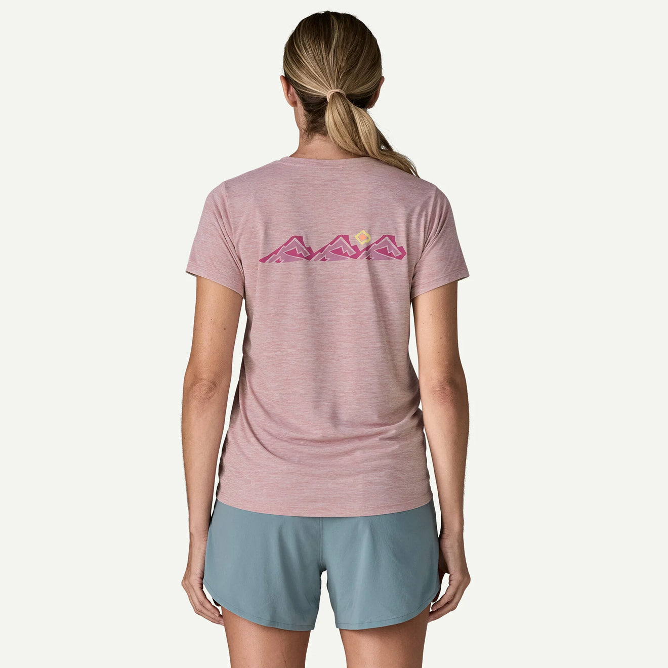 Patagonia Womens Cap Cool Daily Shirt Trailcheck Lemon Zest