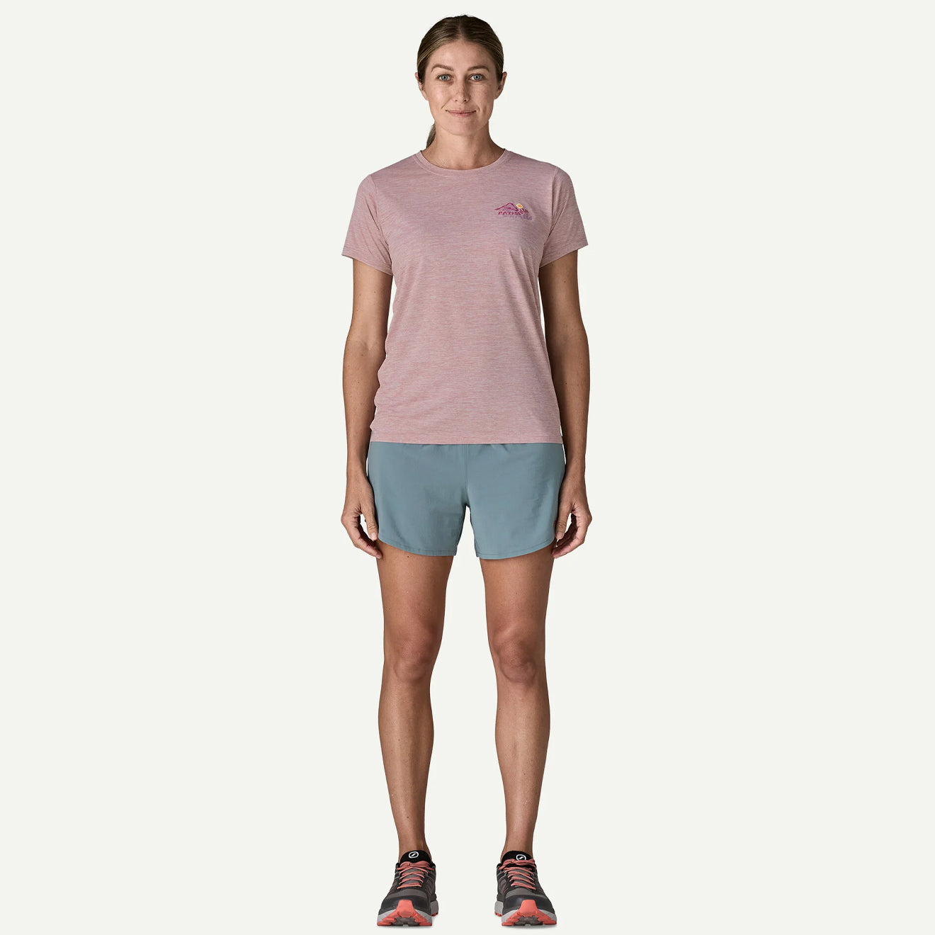 Patagonia Womens Cap Cool Daily Shirt Trailcheck Lemon Zest