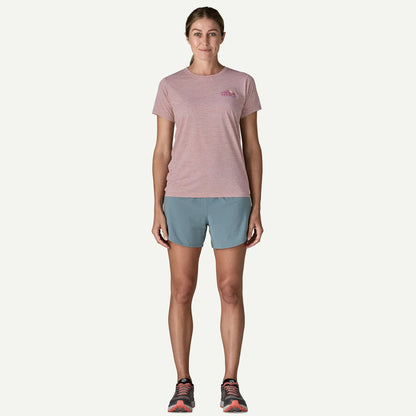 Patagonia Womens Cap Cool Daily Shirt Trailcheck Lemon Zest