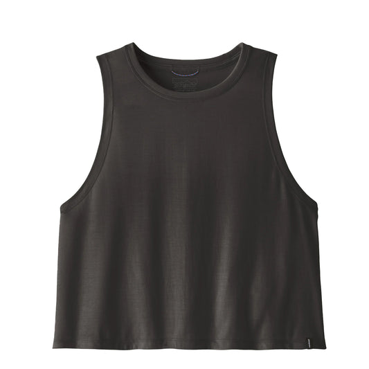 Patagonia Womens Cap Cool Trail Cropped Tank Ink Black