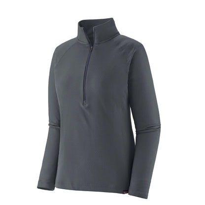 Patagonia Womens Cap Midweight Zip Neck Smolder Blue