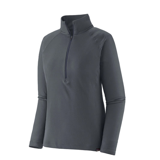 Patagonia Womens Cap Midweight Zip Neck Smolder Blue