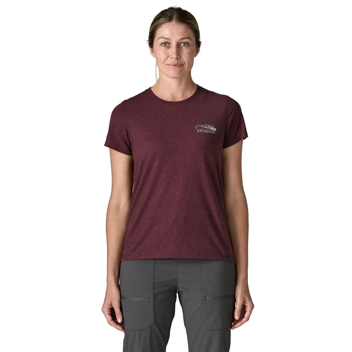 Patagonia Womens Capilene Cool Trail Shirt Stratapeaks Berry Fig