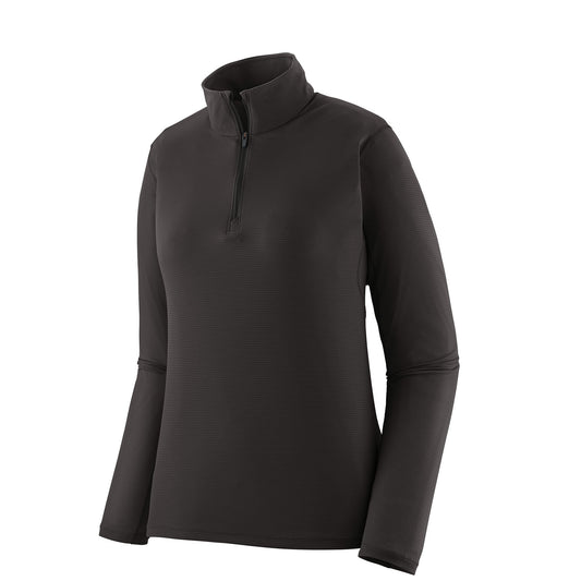 Patagonia Womens Capilene Lightweight Zip-Neck Black