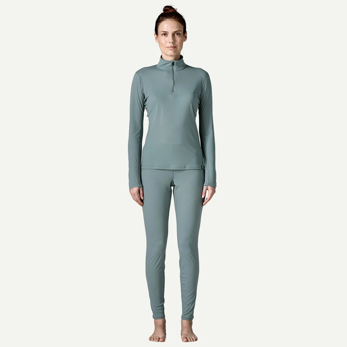 Patagonia Womens Capilene Lightweight Zip-Neck Blue Sage