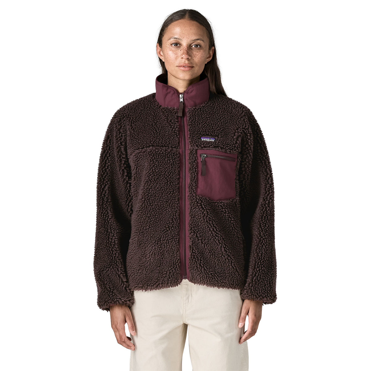 Patagonia Womens Classic Retro-X Fleece Jacket Den Brown