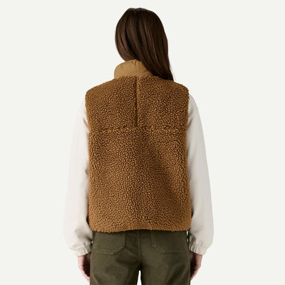 Patagonia Womens Classic Retro-X Fleece Vest Deer Brown