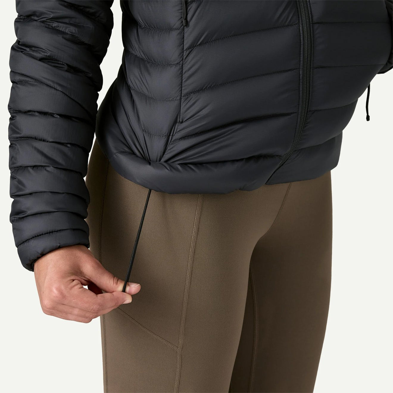 Patagonia Womens Down Sweater Hoody Black - The Sporting Lodge