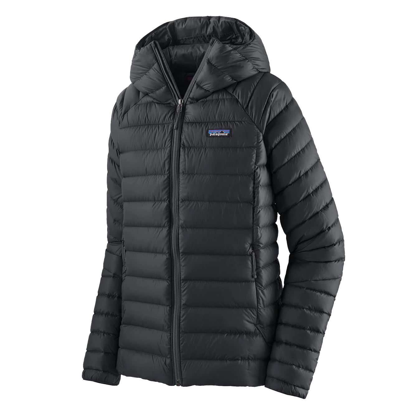 Patagonia Womens Down Sweater Hoody Black - The Sporting Lodge