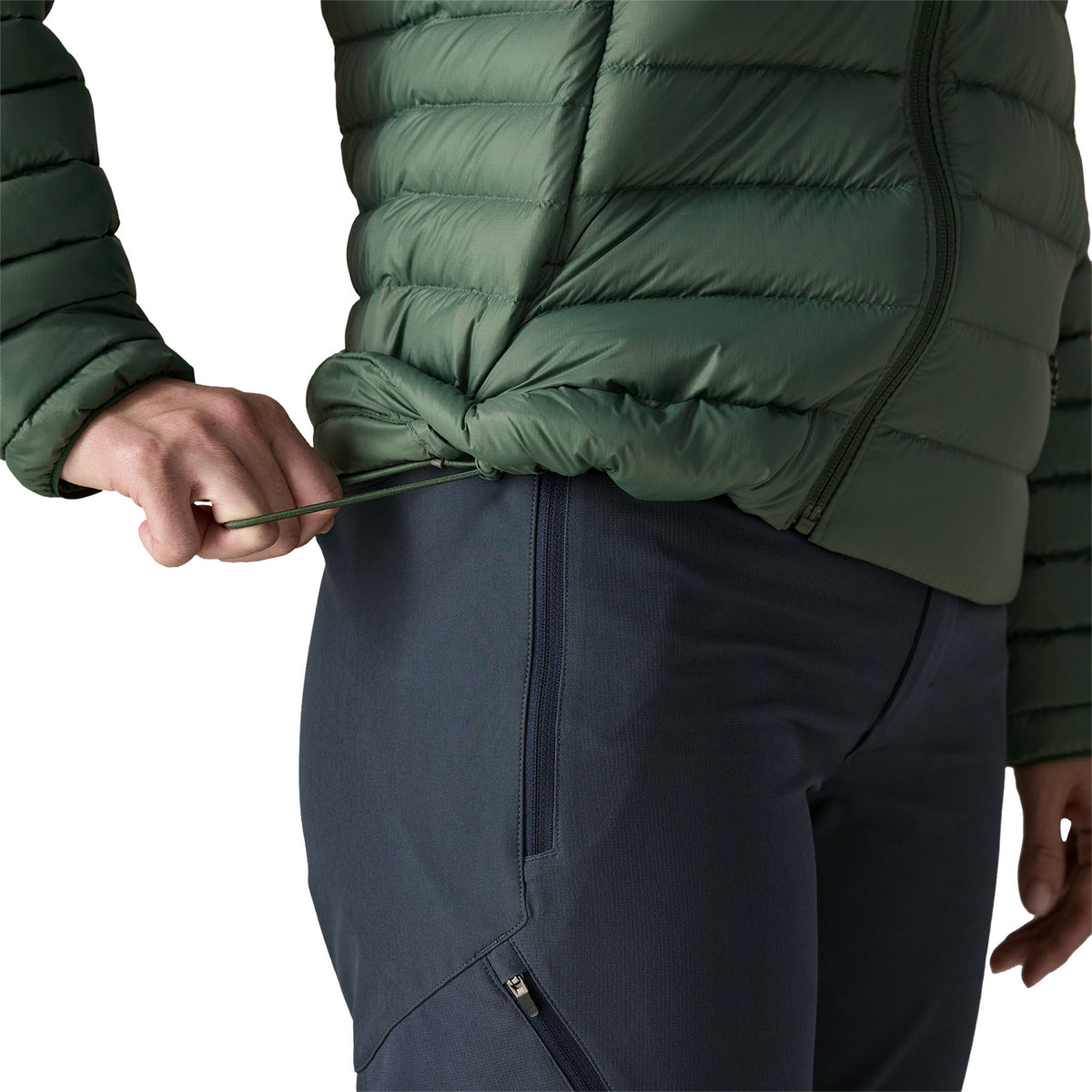 Patagonia Womens Down Sweater Hoody Canopy Green
