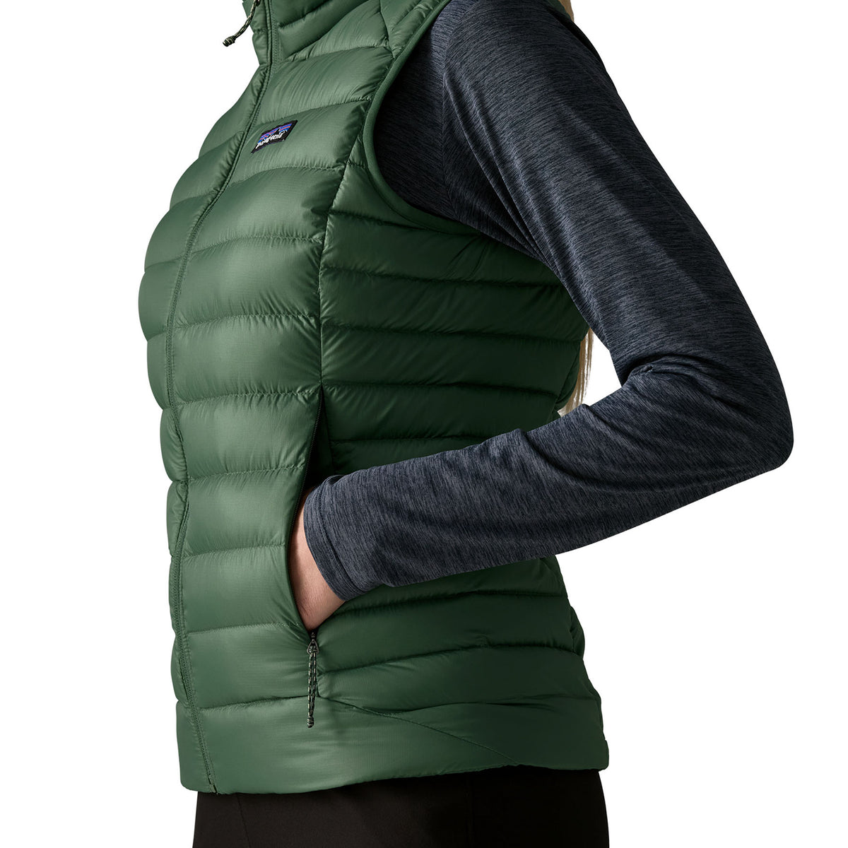 Patagonia Womens Down Sweater Vest Canopy Green
