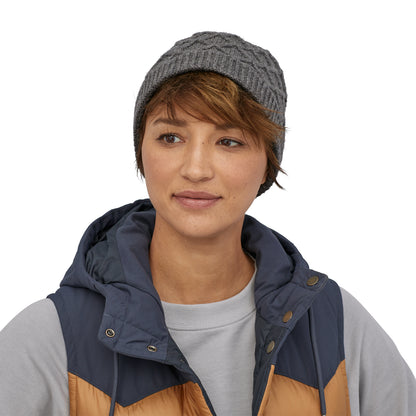 Patagonia Womens Honeycomb Knit Beanie Noble Grey - The Sporting Lodge