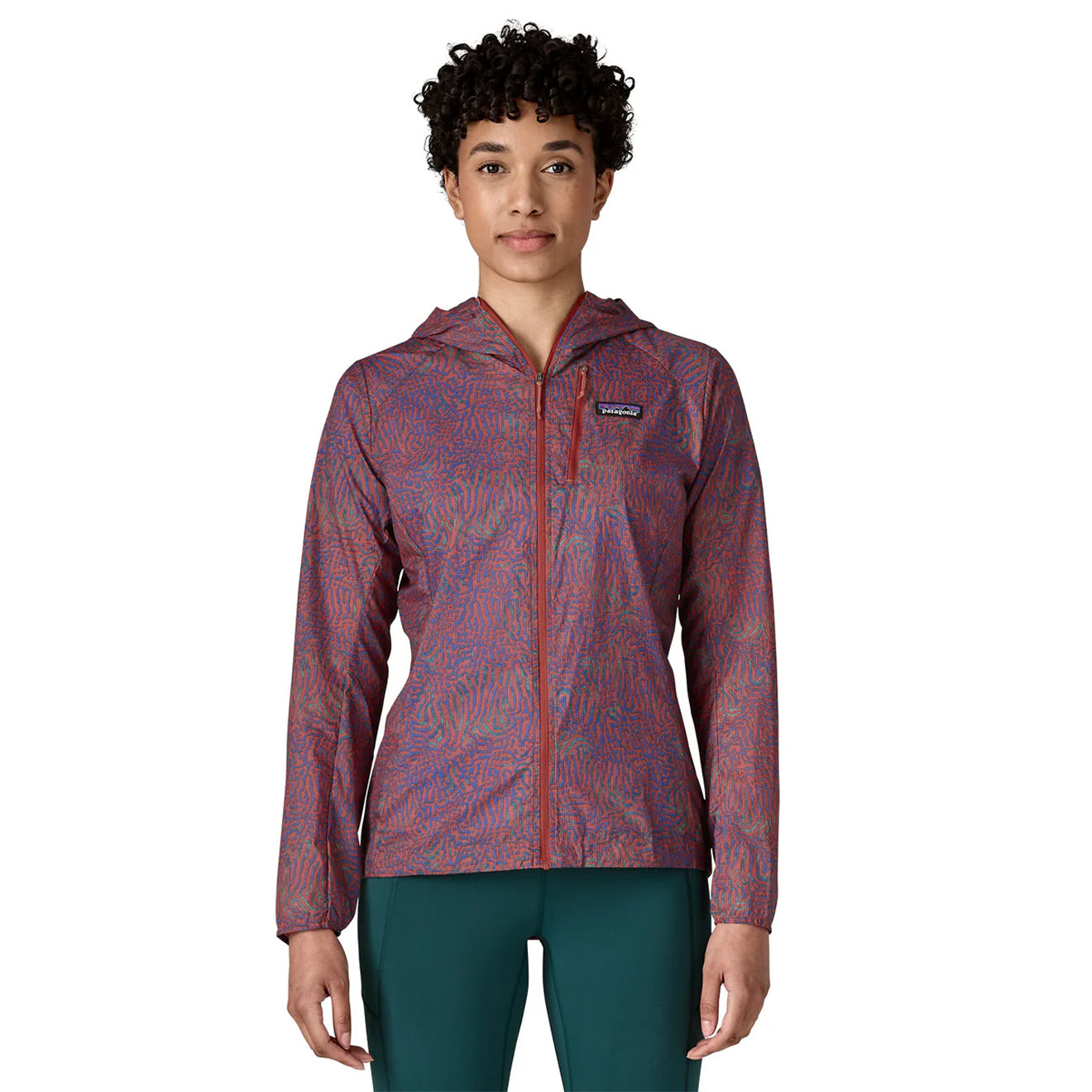 Patagonia Womens Houdini Jacket Sea Run Potters Red - The Sporting Lodge
