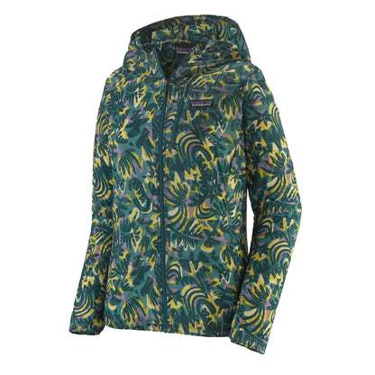 Patagonia Womens Houdini Jacket Wild Botanist / Wetland Blue - The Sporting Lodge